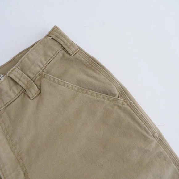 Carhartt Tan Relaxed fit Durable Thick Cotton Dungaree  Carpenter Style Pants - Picture 11 of 13